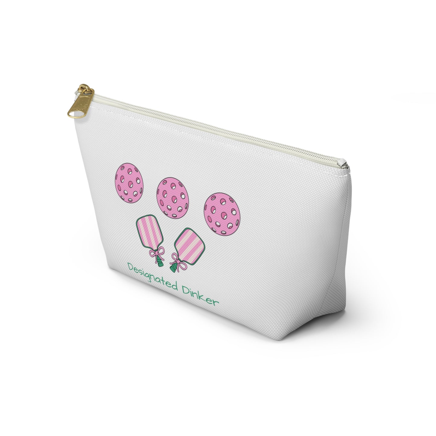 Cute Designated Drinker Accessory Pouch, Fun Makeup Bag, Cookie and Drink Pouch for Parties, Gifts for Friends, Pickleball Essential