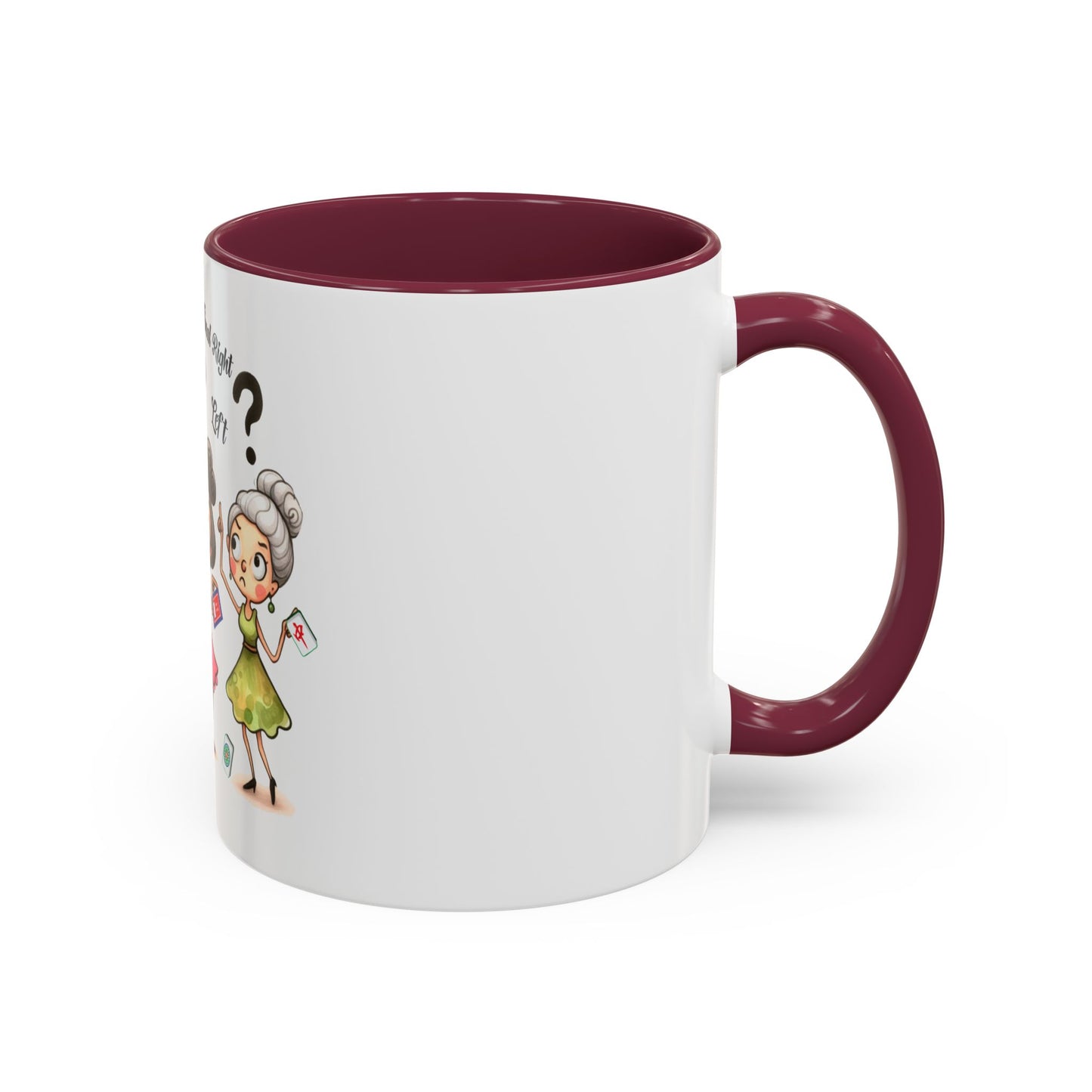 Mahjong Cartoon Mug for Funny Gift, Cute Mahj Coffee Cups, Quirky Drinkware, Playful Mahjong