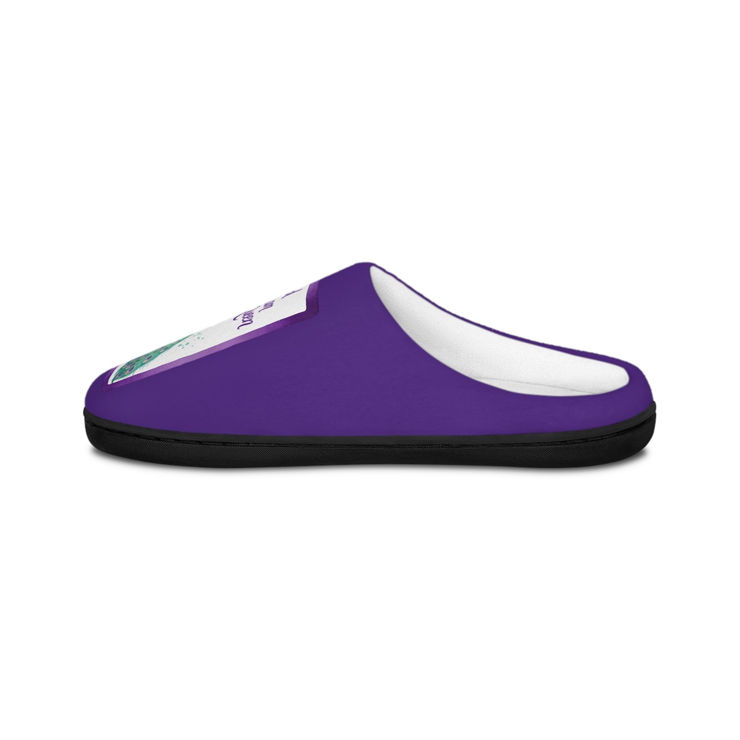 Purple Peacock Bird Bam Mahjong Women's Slippers - Cozy Mahj House Shoes, Gift for Her
