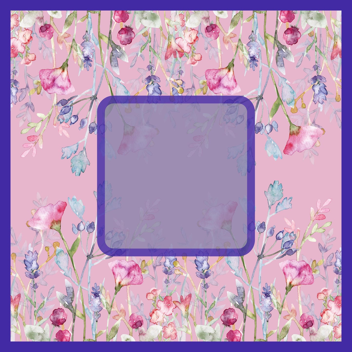 Dusty Rose Florals Mahjong Mat
