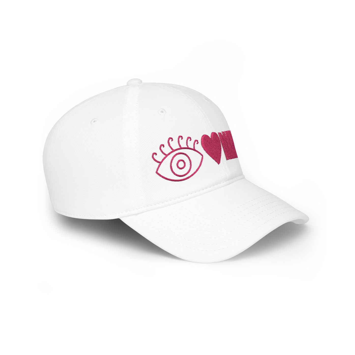 MAHJ pink Low Profile Baseball Cap | Mahjong hat