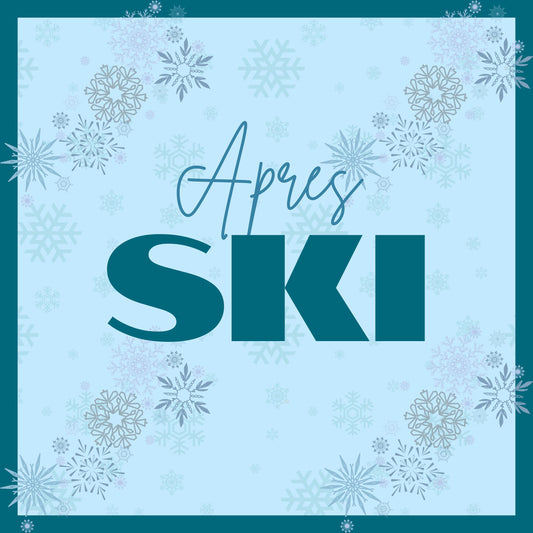 Apres Skiing in Teal Mahjong Mat: Mahj Game Tabletop (31.5-inch)