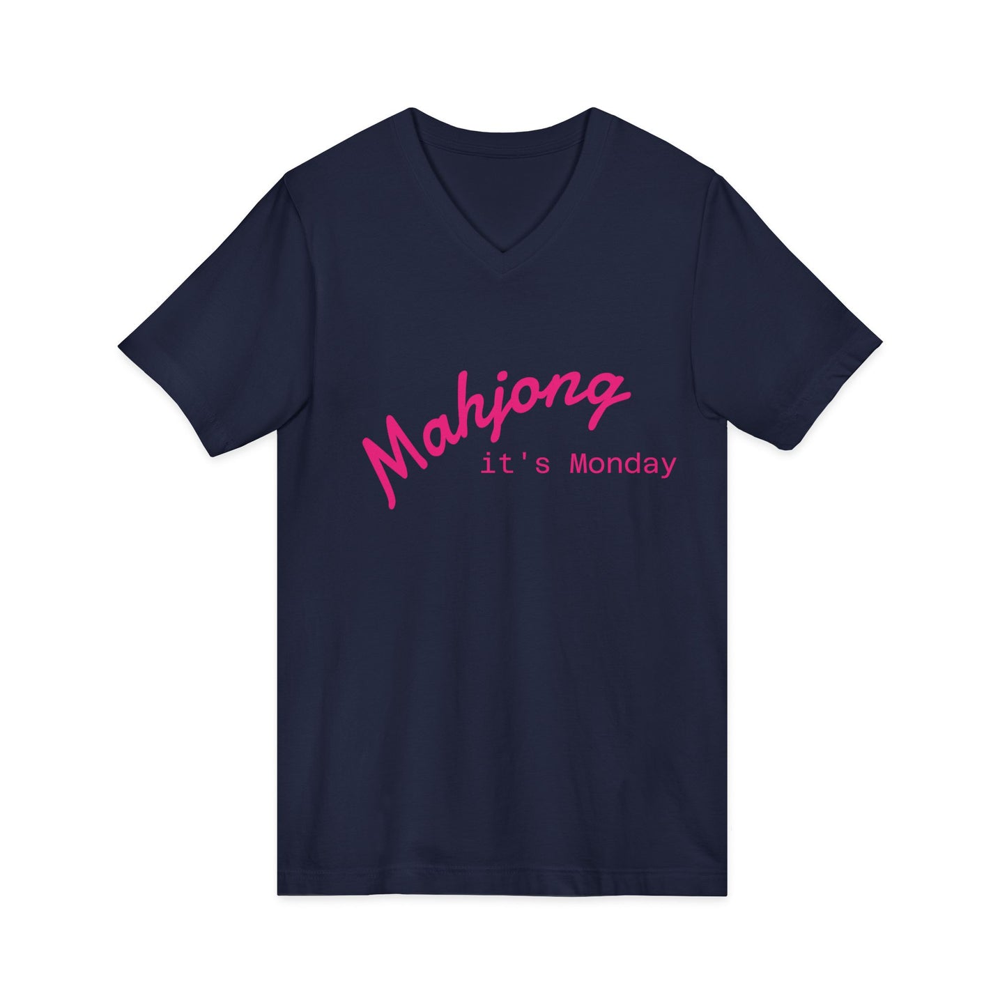 Mahjong it's Monday Tee | Mahjong V-Neck Shirt, Mahjong Lover Top