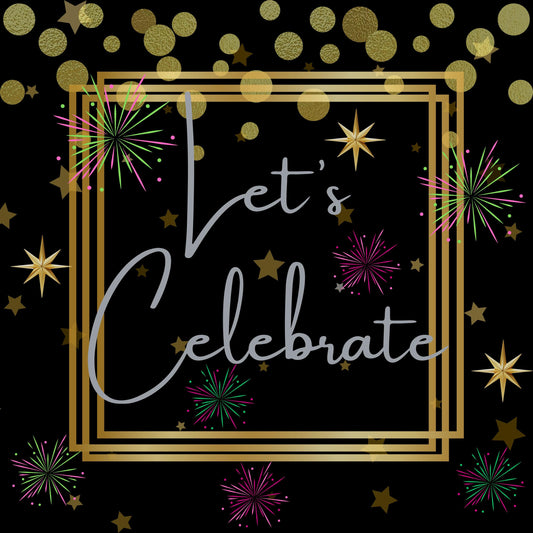 Let's Celebrate Mahjong Mat: Mahj Game Tabletop (31.5-inch)