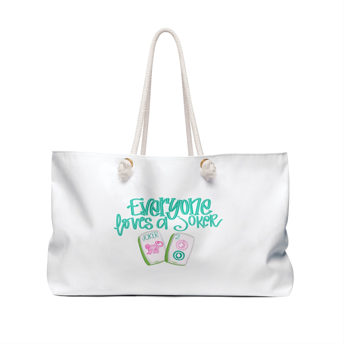 Everyone Love a Joker  Mahjong Tote Bag, Tote for Travel, Gift for Mahj Lovers, Funny Weekend Bag, Perfect for Holidays