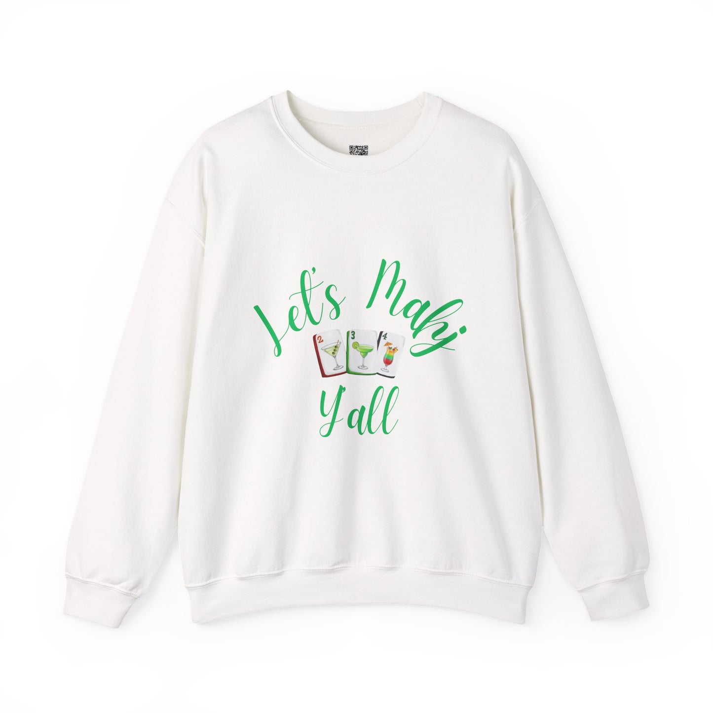 Lets Mahj Y'all Sweatshirt | Cute Cartoon Ladies with Question Marks