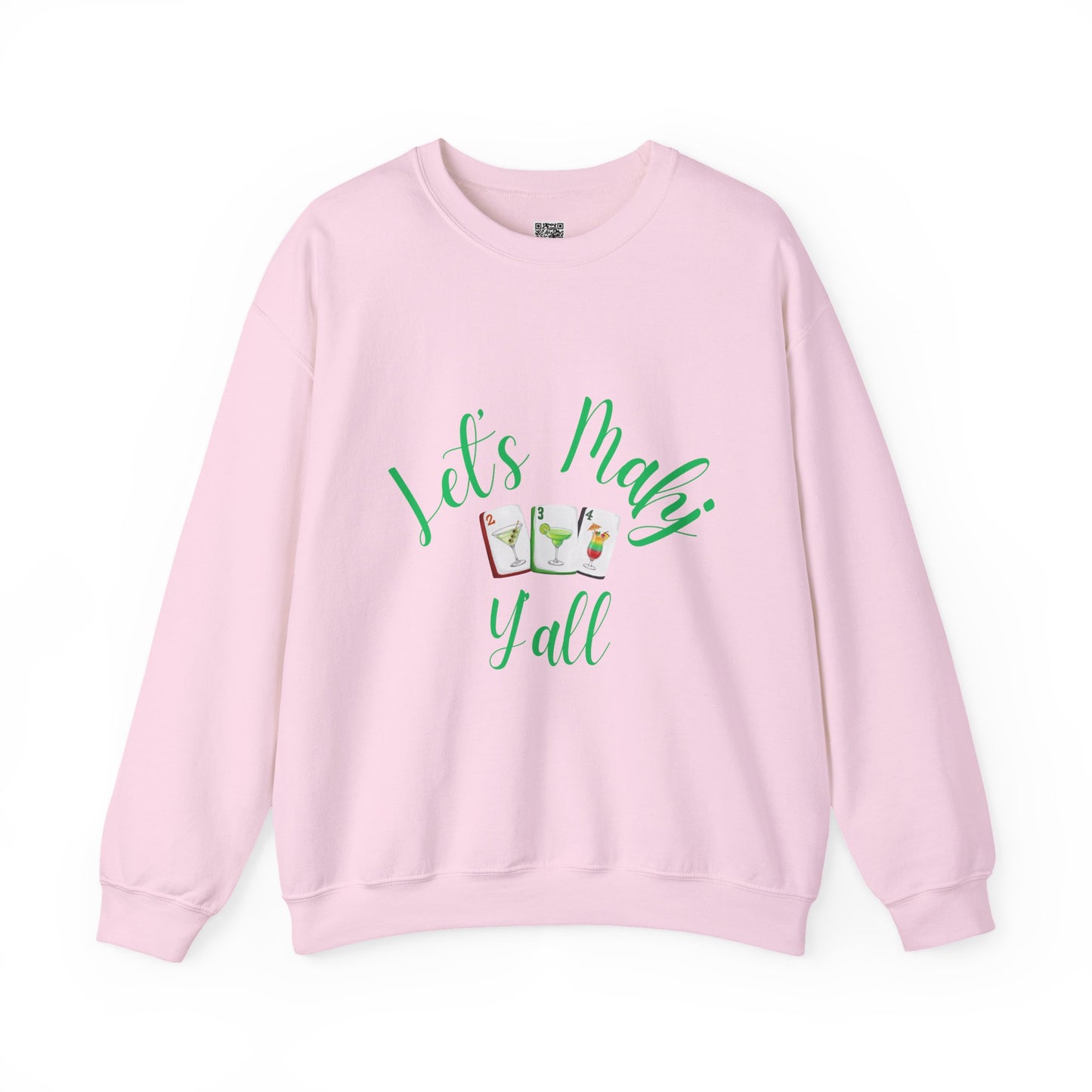 Lets Mahj Y'all Sweatshirt | Cute Cartoon Ladies with Question Marks