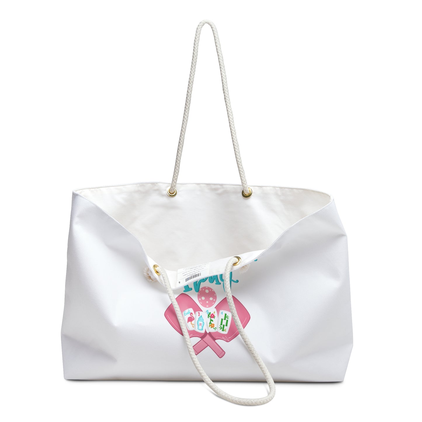 Perfect Mahjong and Pickleball Weekender Bag - Stylish Travel Tote for Mahj, Pickleball, Beach, Gym, or Weekend Getaways - Perfect Gift