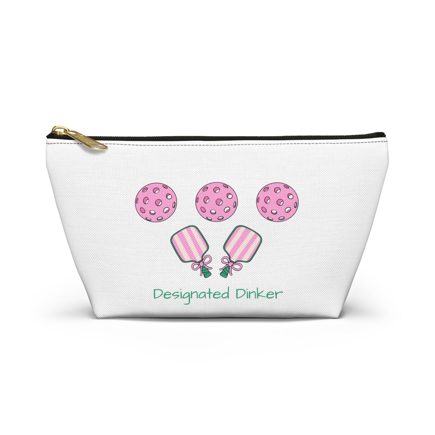 Cute Designated Drinker Accessory Pouch, Fun Makeup Bag, Cookie and Drink Pouch for Parties, Gifts for Friends, Pickleball Essential