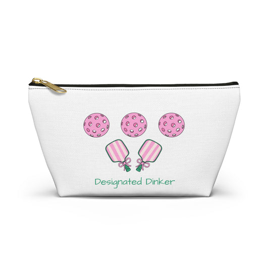 Cute Designated Drinker Accessory Pouch, Fun Makeup Bag, Cookie and Drink Pouch for Parties, Gifts for Friends, Pickleball Essential