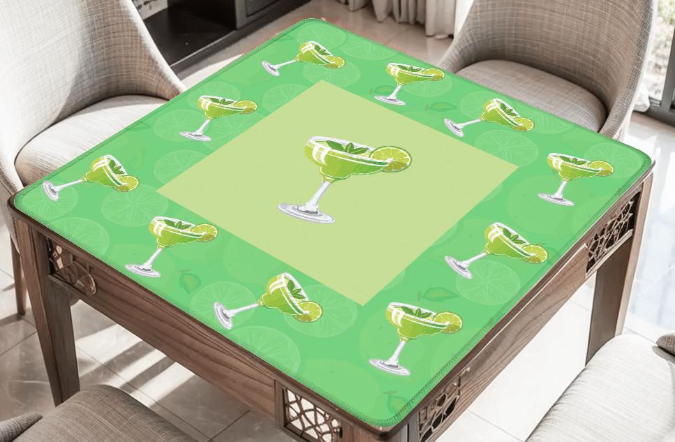 Margarita Time Mahjong Mat: Mahj Game Tabletop (31.5-inch)