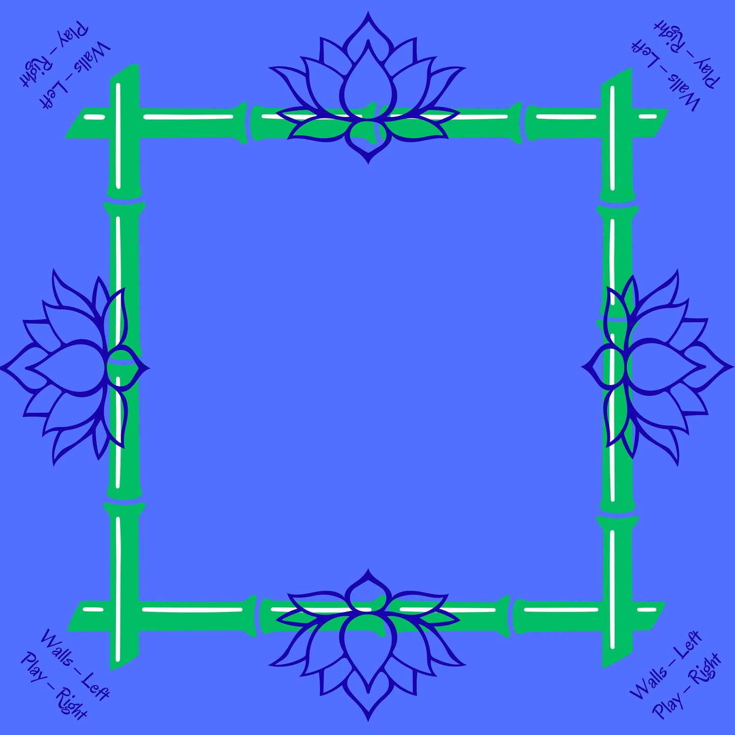 Blooming Lotus Mahjong Mat: Mahj Game Tabletop