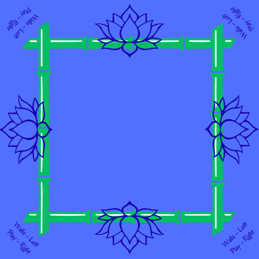 Blooming Lotus Mahjong Mat: Mahj Game Tabletop