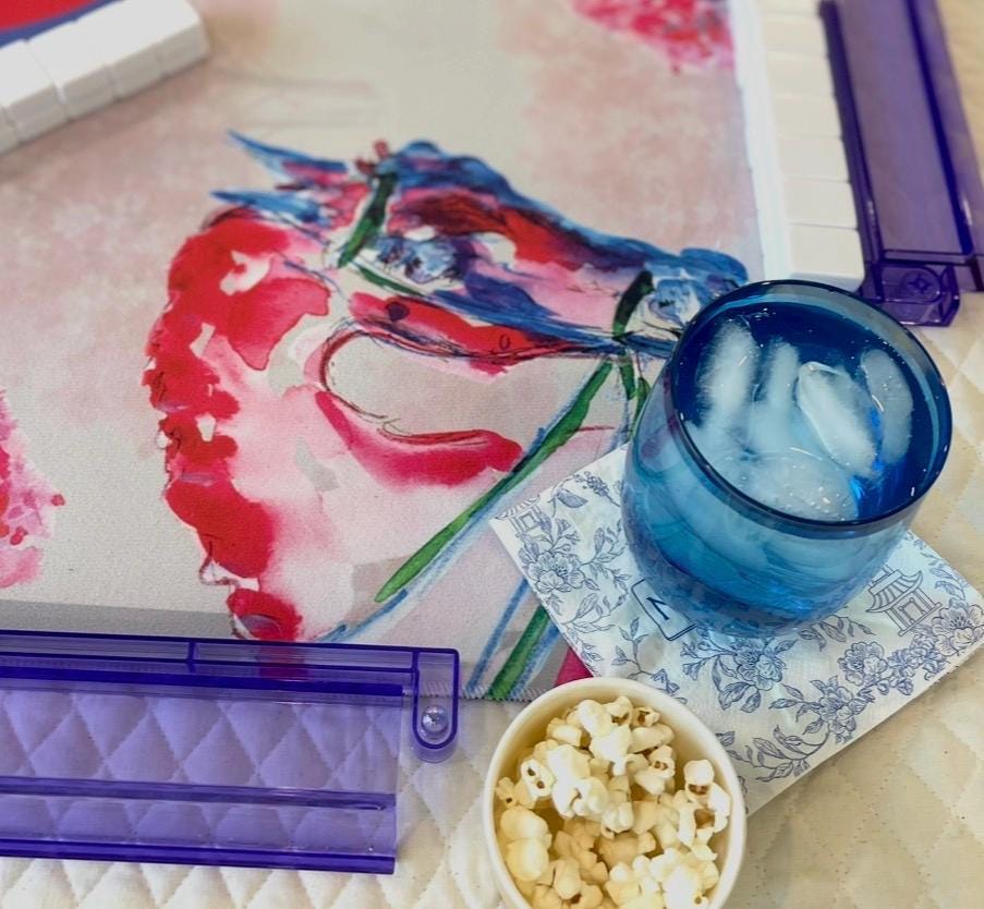 Year of the Horse Artist Collab Mahjong Mat: Mahj Game Tabletop (33-inch)