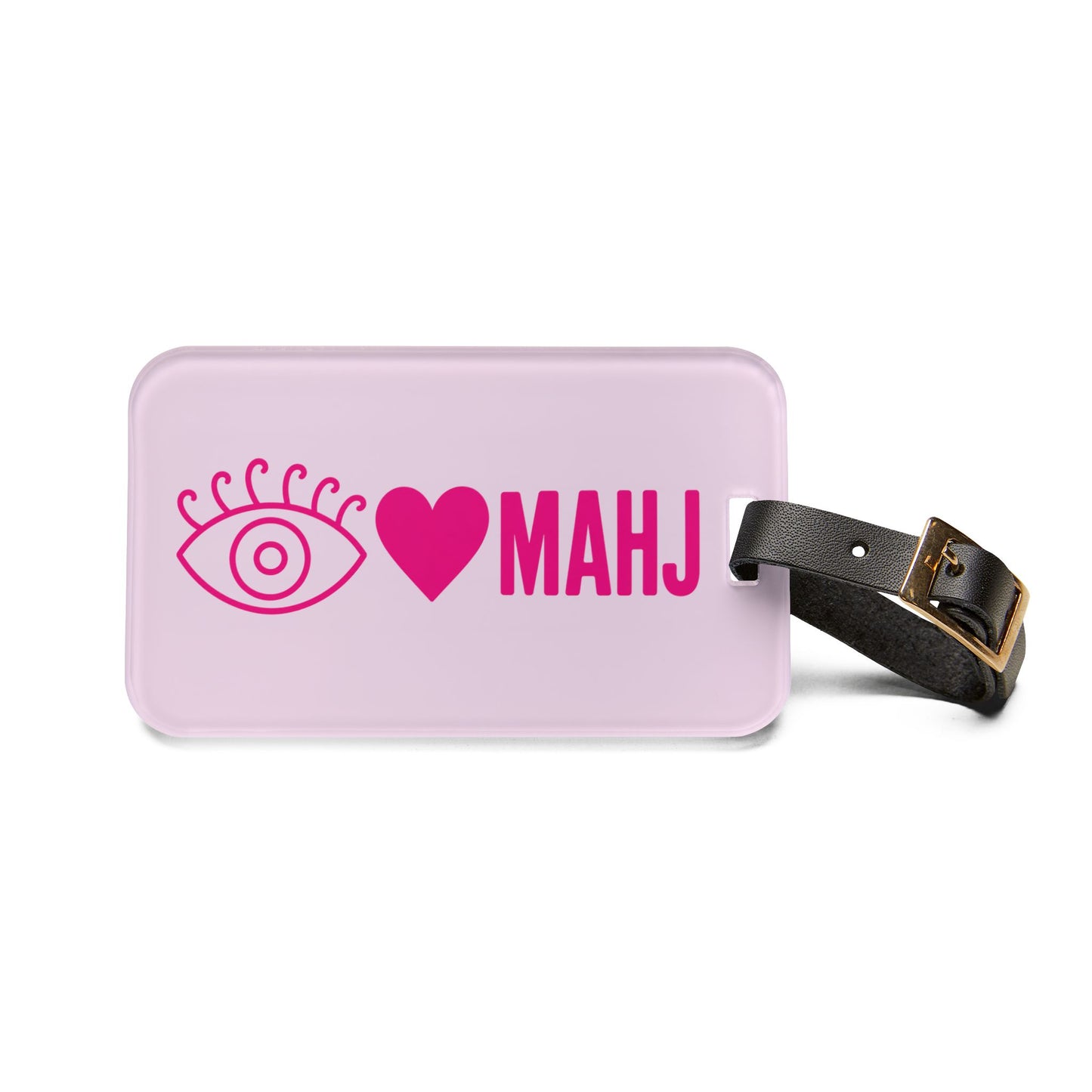 Heart MAHJ luggage tag | Mahjong travel ID tag
