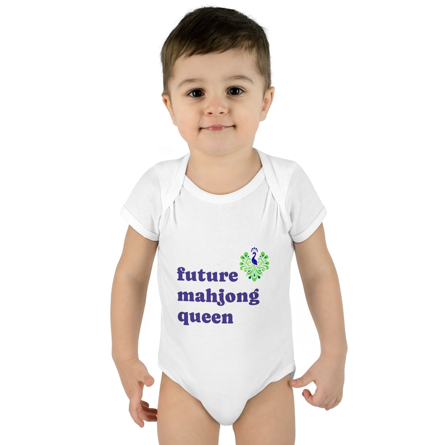 Future Mahjong Queen Infant Bodysuit | Baby Onesie