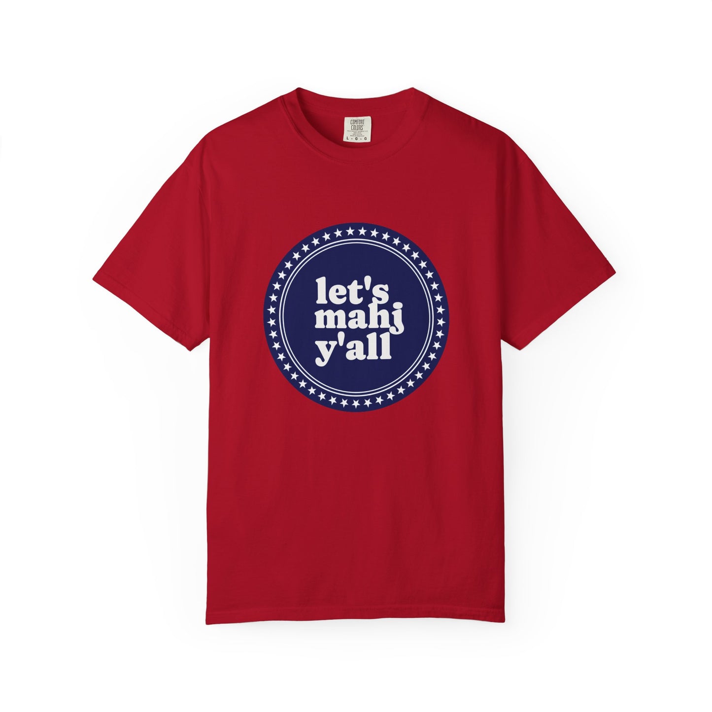 Red, White and Blue Short Sleeve Tee, Mahjong Shirt Gift