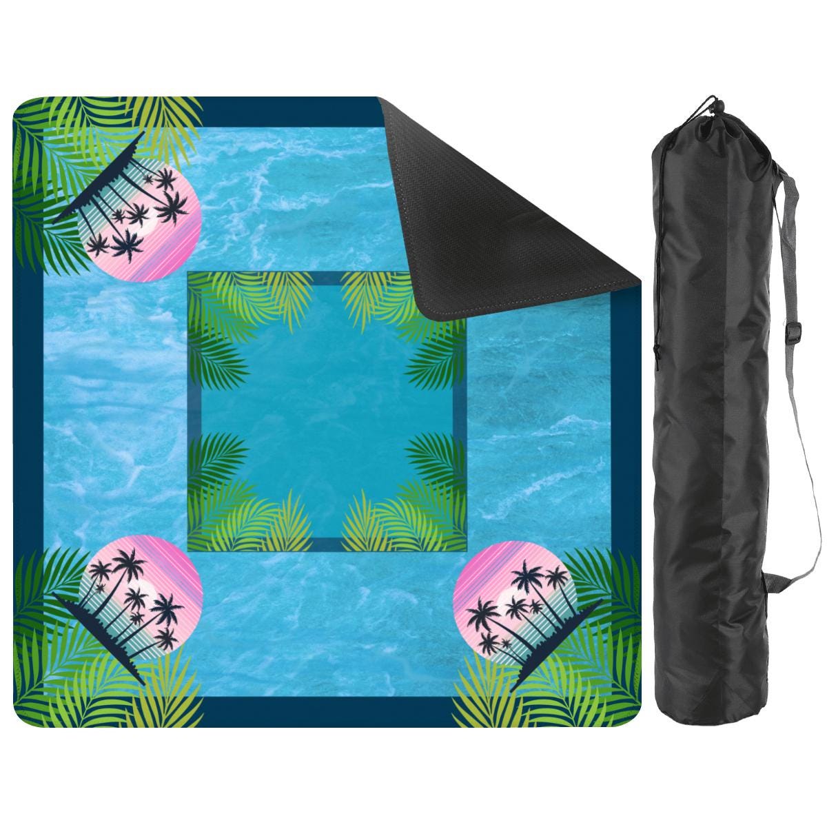 Surfs Up Travel Mahjong Mat: Mahj Game Tabletop (20.9-inch)