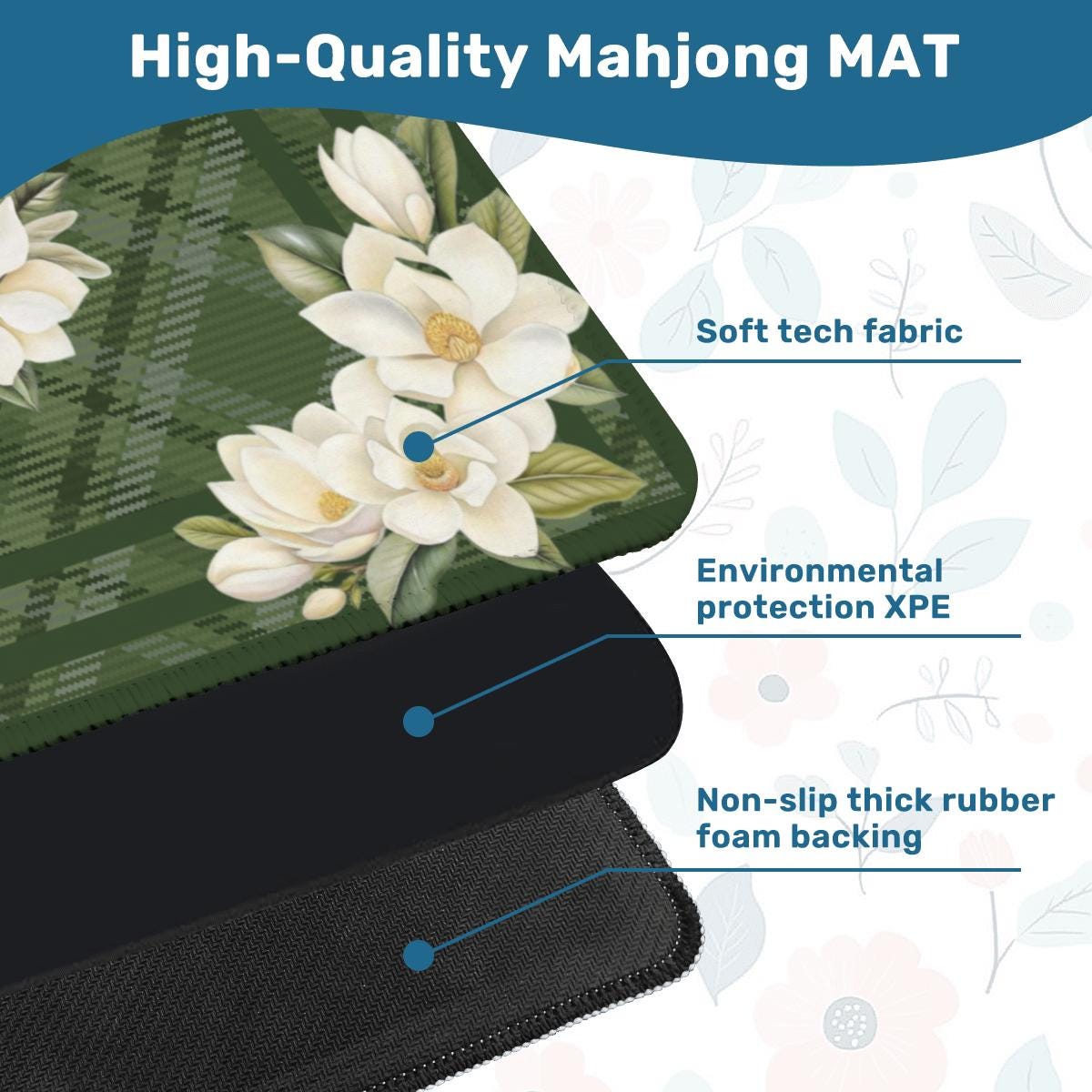Sweet Magnolias Mahjong Mat