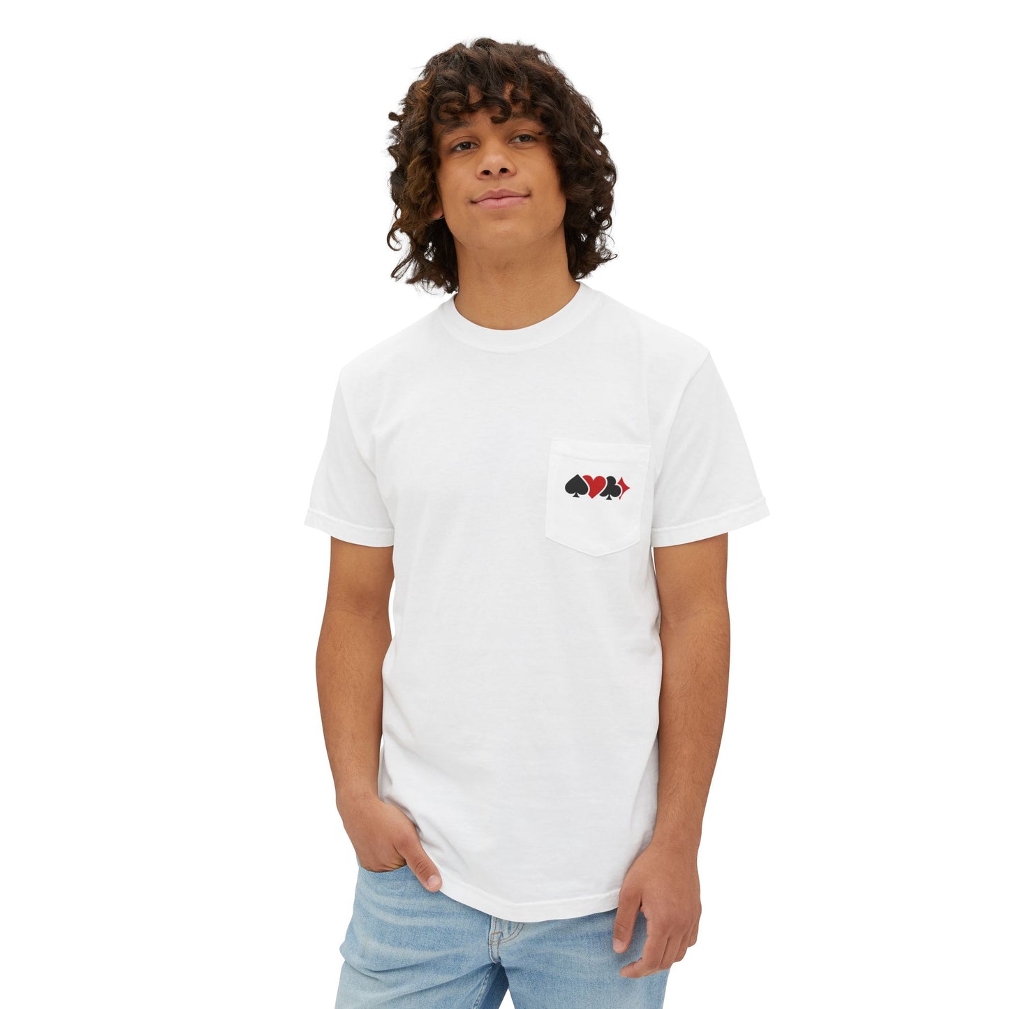 Lucky Canasta Pocket T-Shirt, Gift for Canasta Lovers