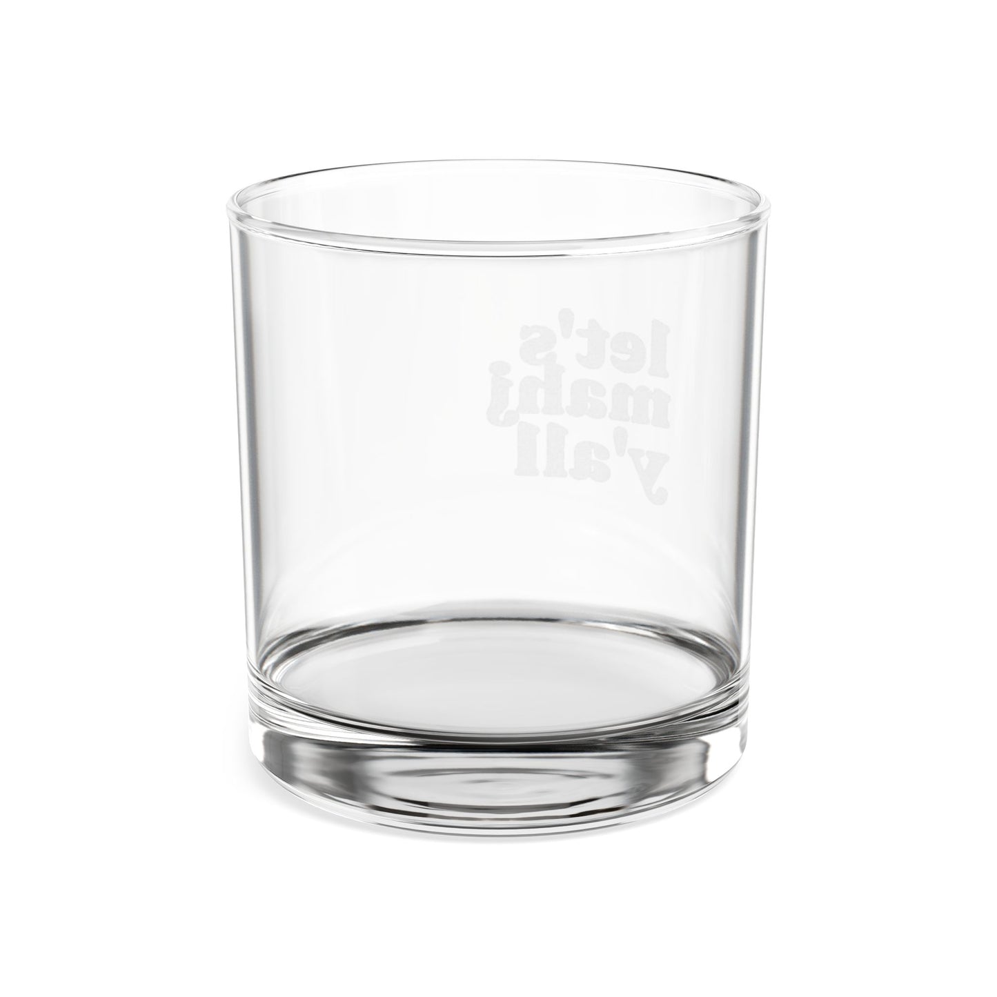 Engraved Whiskey Glass | Mahjong Glass