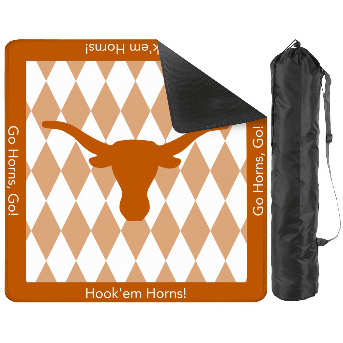 Texas Horns Mahjong Mat: Mahj Game Tabletop (31.5-inch)
