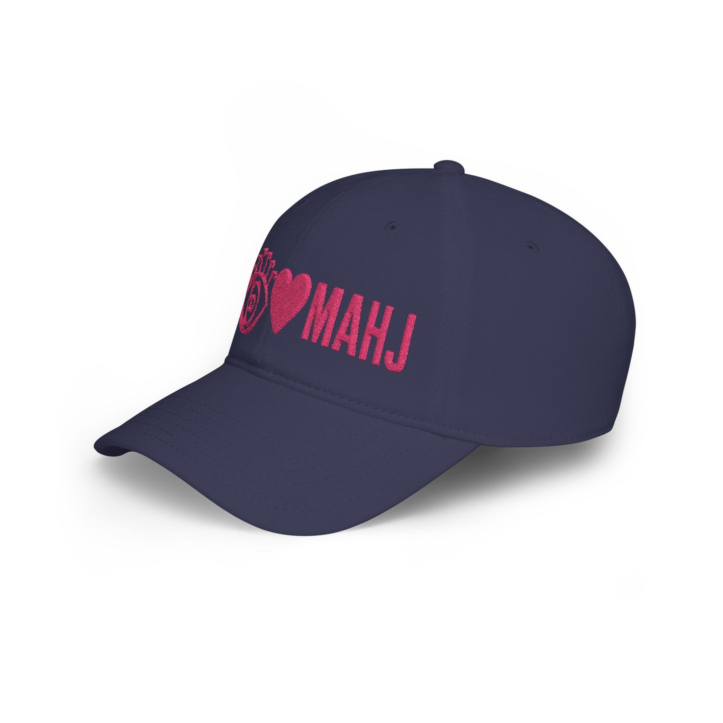 MAHJ pink Low Profile Baseball Cap | Mahjong hat