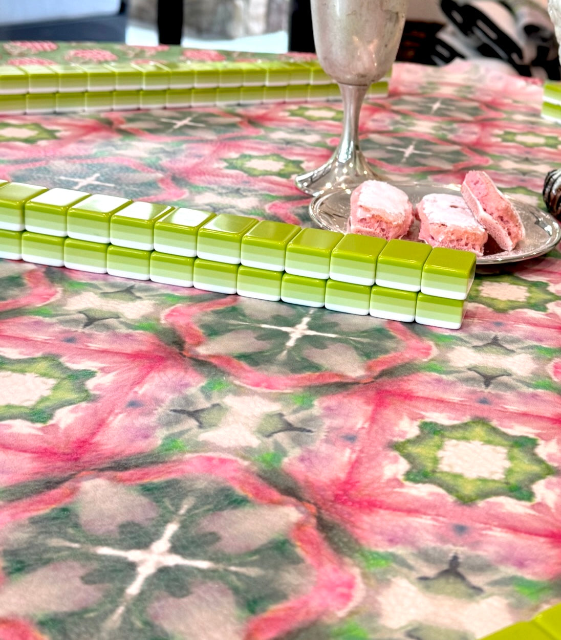 Leatherette Pink and Green Pattern no. 28 with Directions
