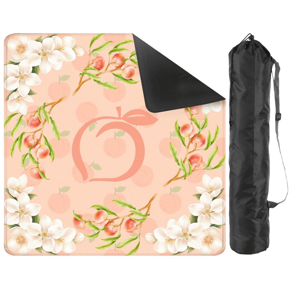 Georgia Peach Mahjong Mat: Mahj Game Tabletop (31.5-inch)