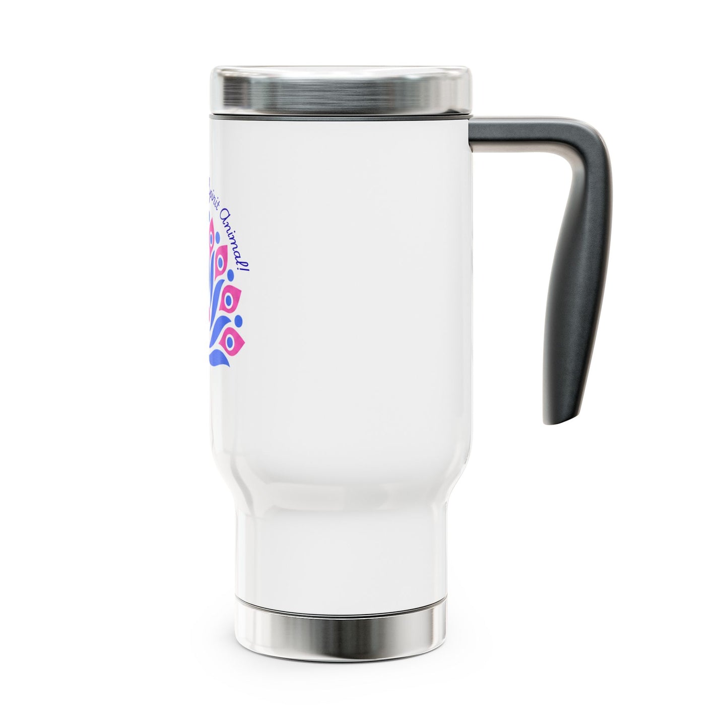 Bam Bird Peacock Spirit Mahjong Travel Mug - Insulated Coffee Cup, Gift for Mahj Lovers, Adventure Travel, Birthday Gift, Everyday Use