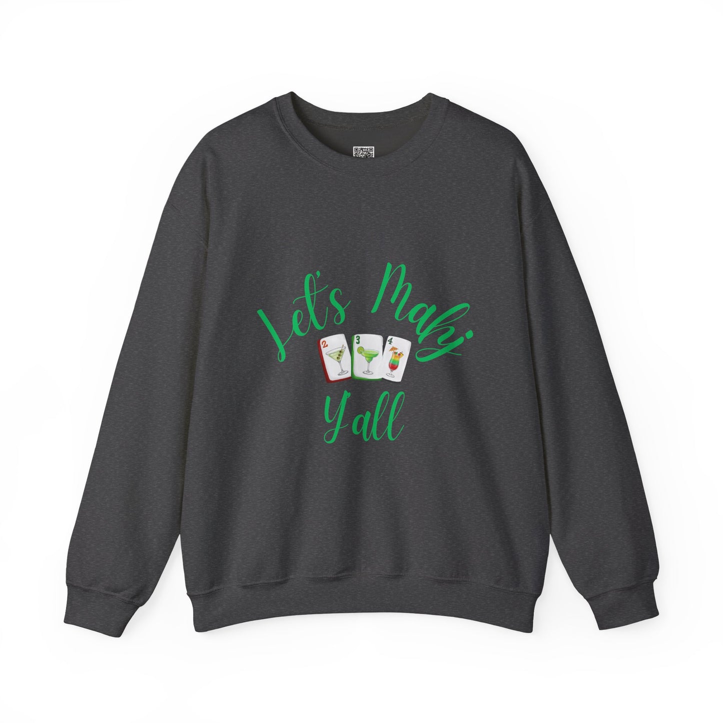 Lets Mahj Y'all Sweatshirt | Cute Cartoon Ladies with Question Marks