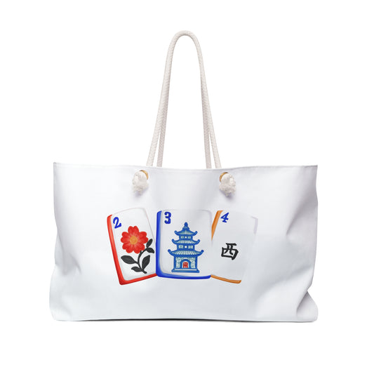 Stylish Mahjong Tile Tote Bag - The Perfect Travel Companion for Mahj Night, Weekend Getaways, Mah Jong Inspired