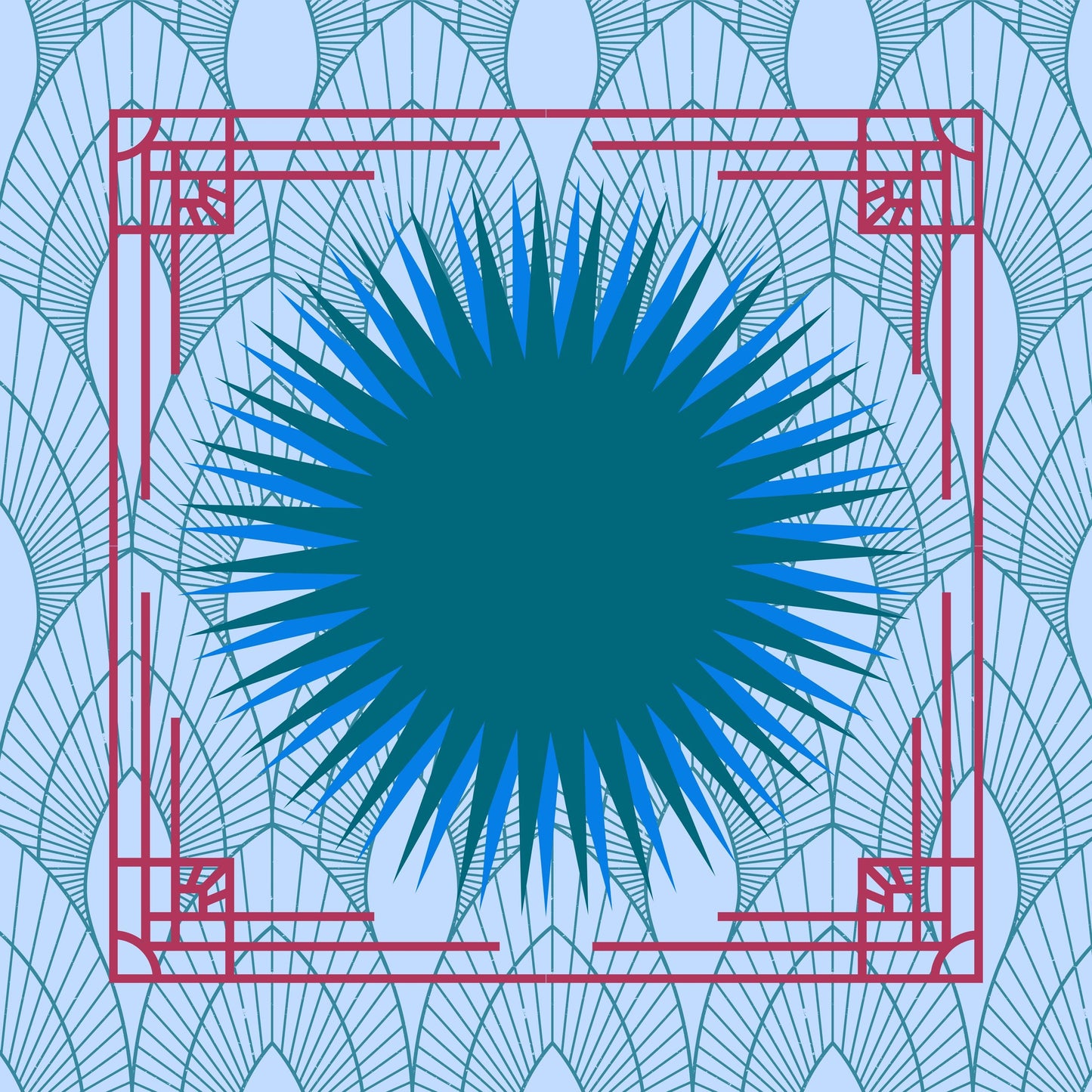 Deco Bam Mahjong Mat: Mahj Game Tabletop (31.5-inch)