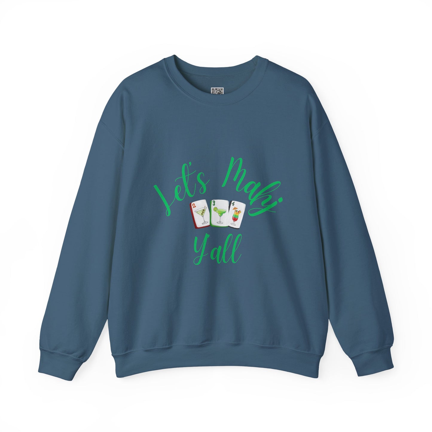 Lets Mahj Y'all Sweatshirt | Cute Cartoon Ladies with Question Marks