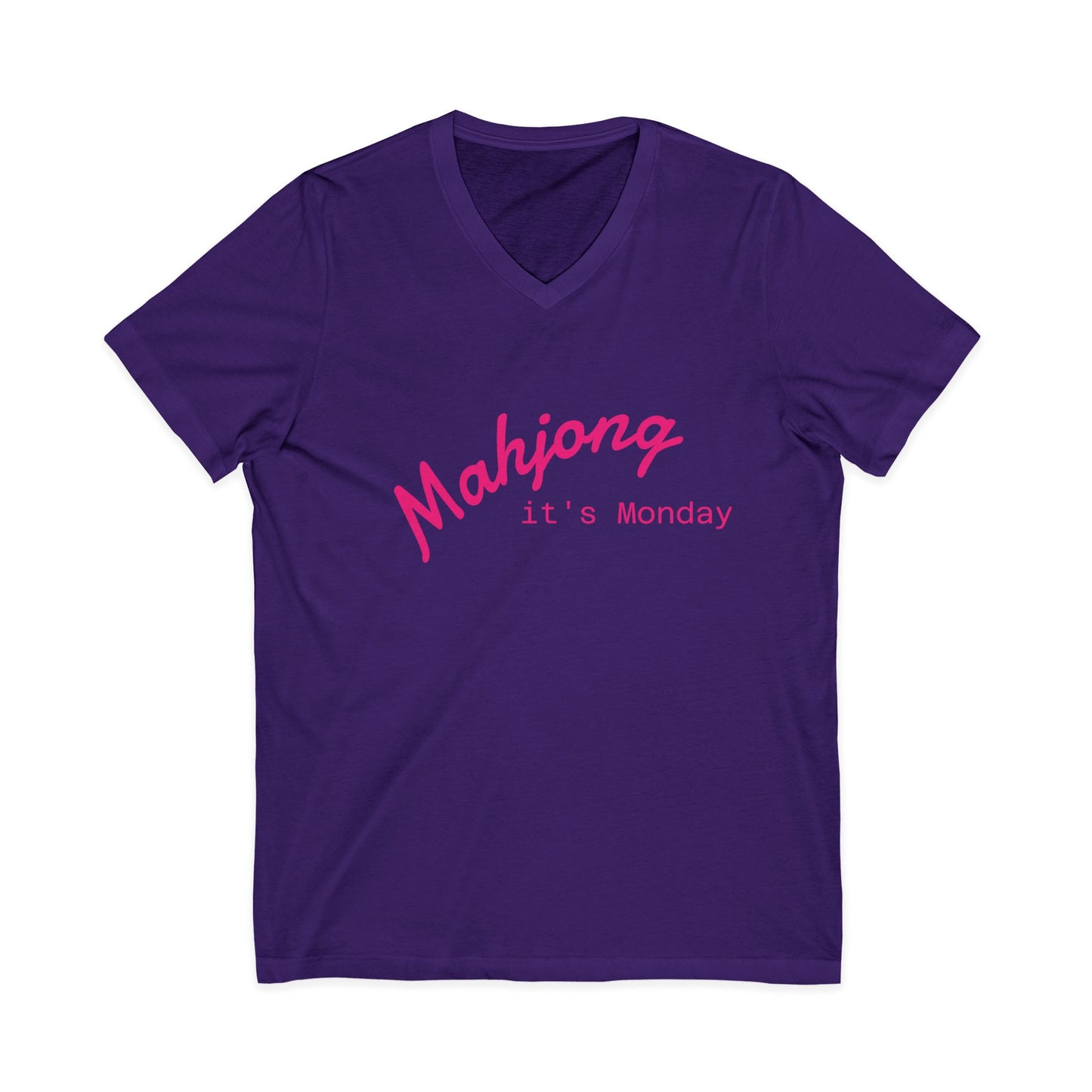 Mahjong it's Monday Tee | Mahjong V-Neck Shirt, Mahjong Lover Top