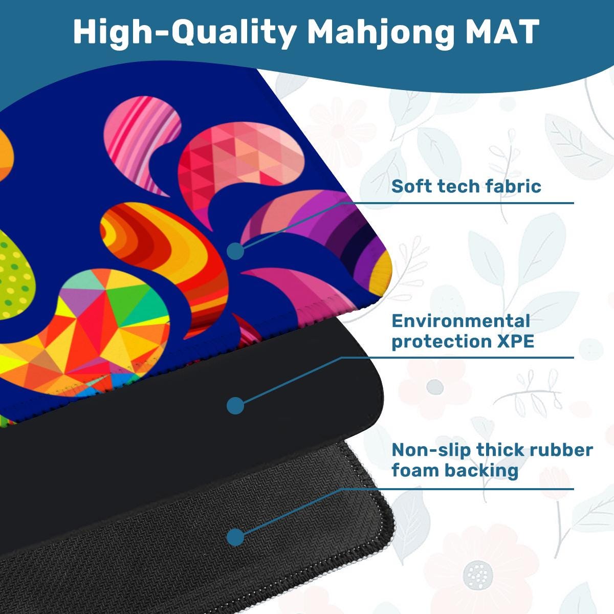 Color Explosion Mahjong Mat