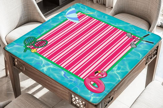 Country Club Mahjong Mat: Mahj Game Tabletop (31.5-inch)