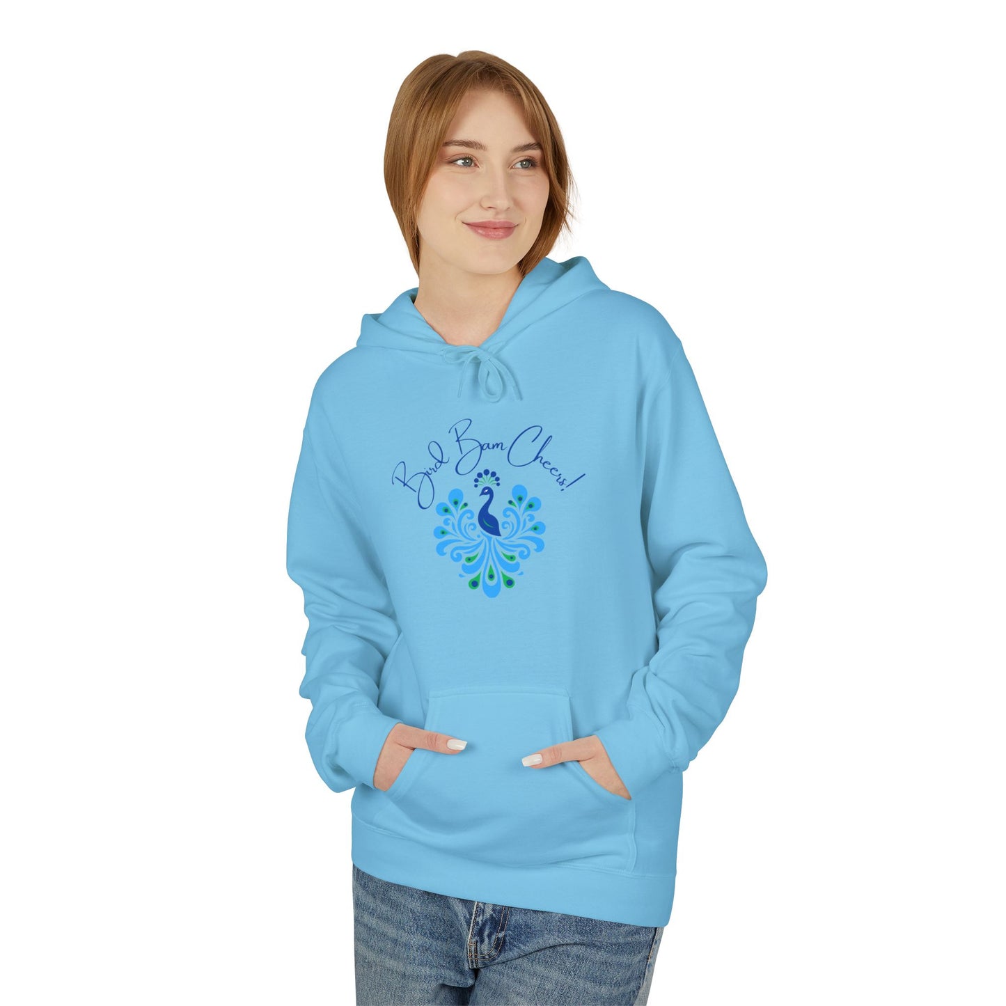 Bird Bam Cheers Fleece Hoodie - Cozy, Unisex, Gift for Her, Mahj Lover!
