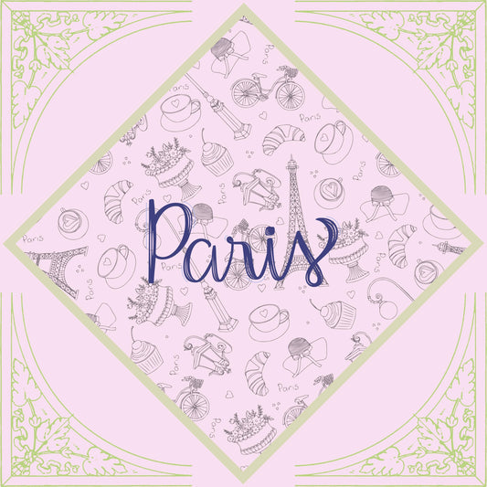 Paris Beauty Mahjong Mat: Mahj Game Tabletop (31.5-inch)