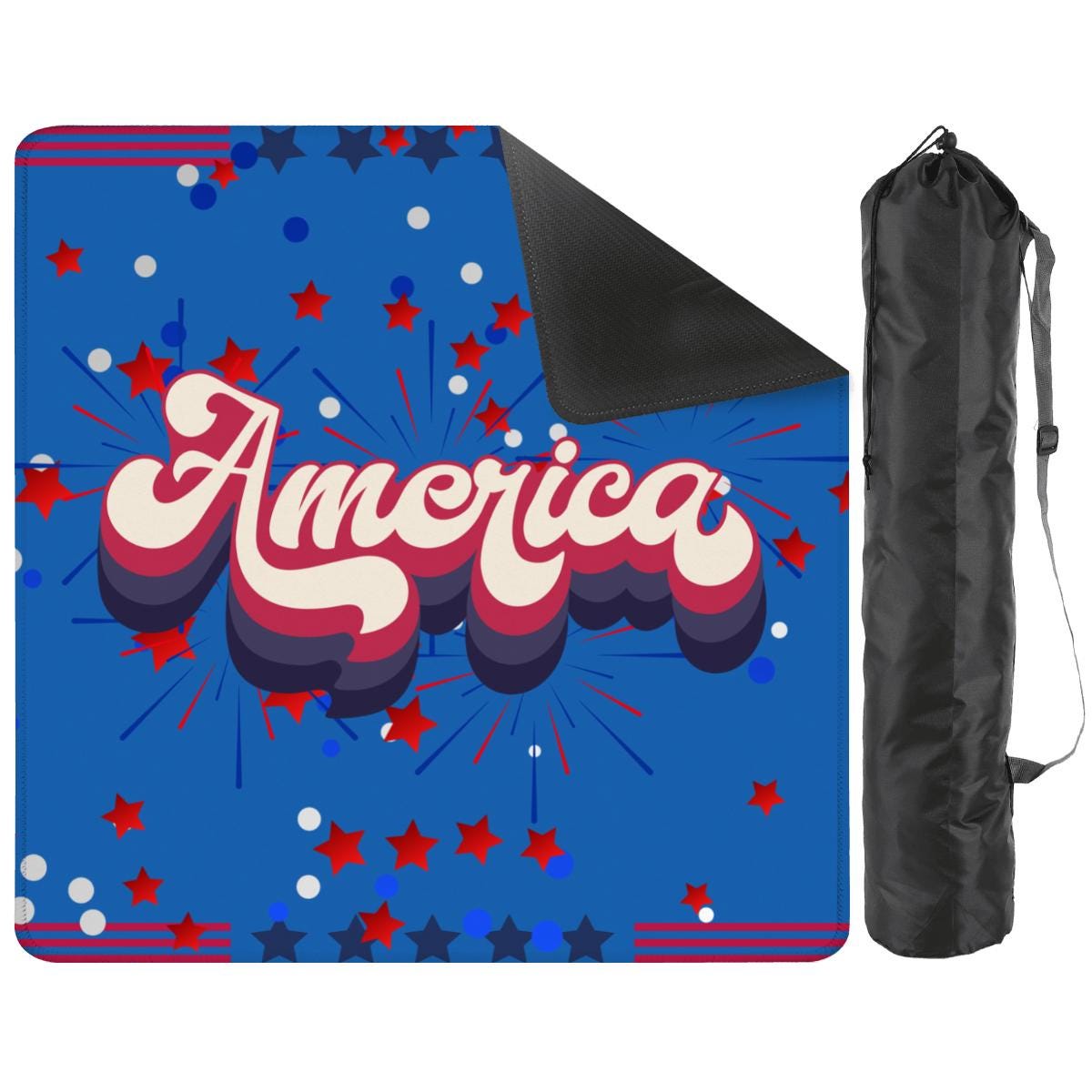 America inspired Mahjong Mat: Mahj Game Tabletop (31.5-inch)