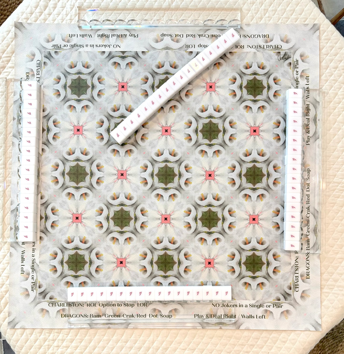 Leatherette White Pattern no. 10 with Directions