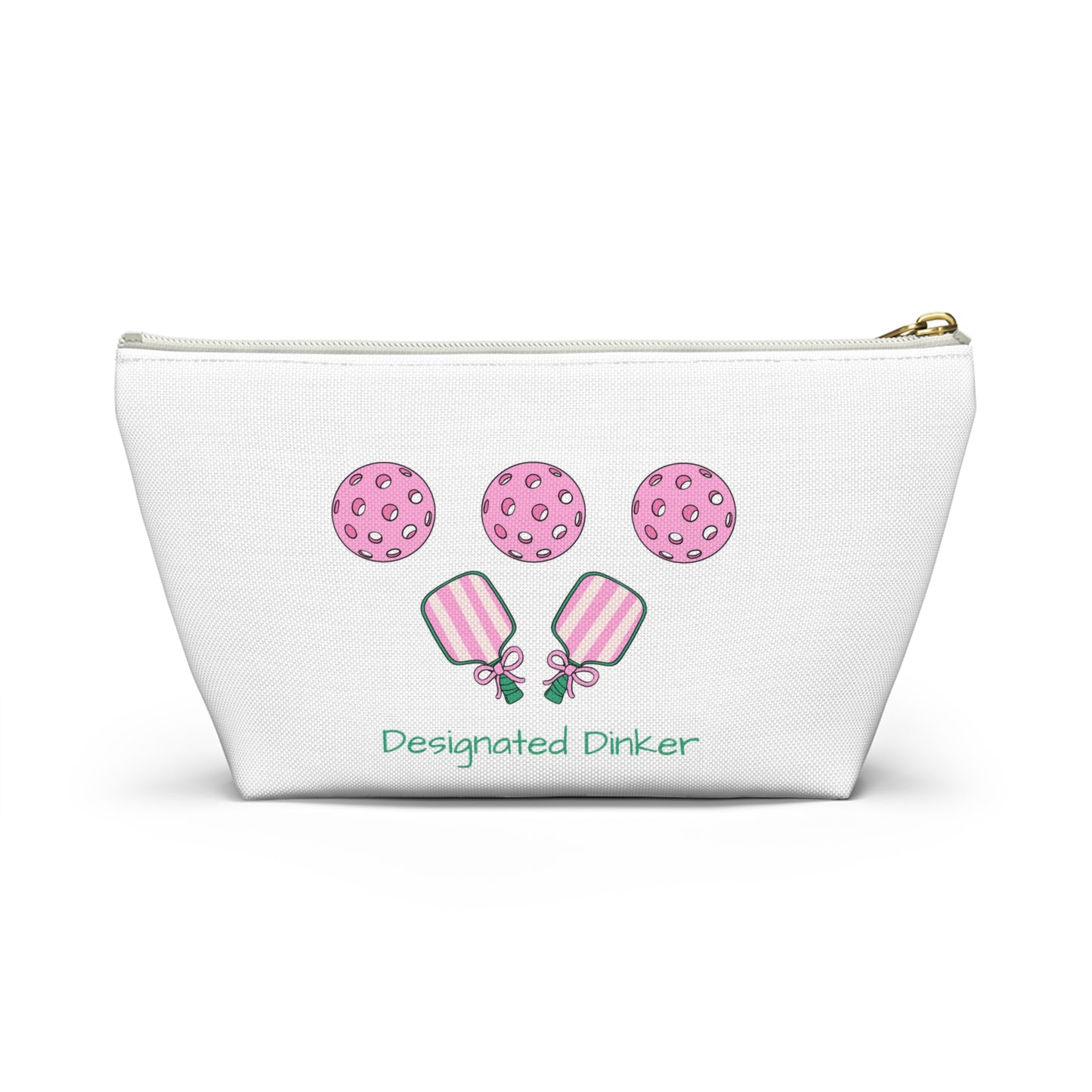 Cute Designated Drinker Accessory Pouch, Fun Makeup Bag, Cookie and Drink Pouch for Parties, Gifts for Friends, Pickleball Essential