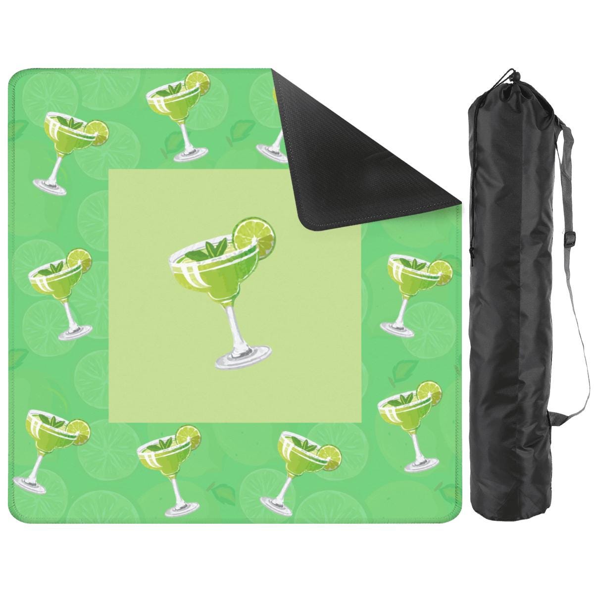 Margarita Time Mahjong Mat: Mahj Game Tabletop (31.5-inch)