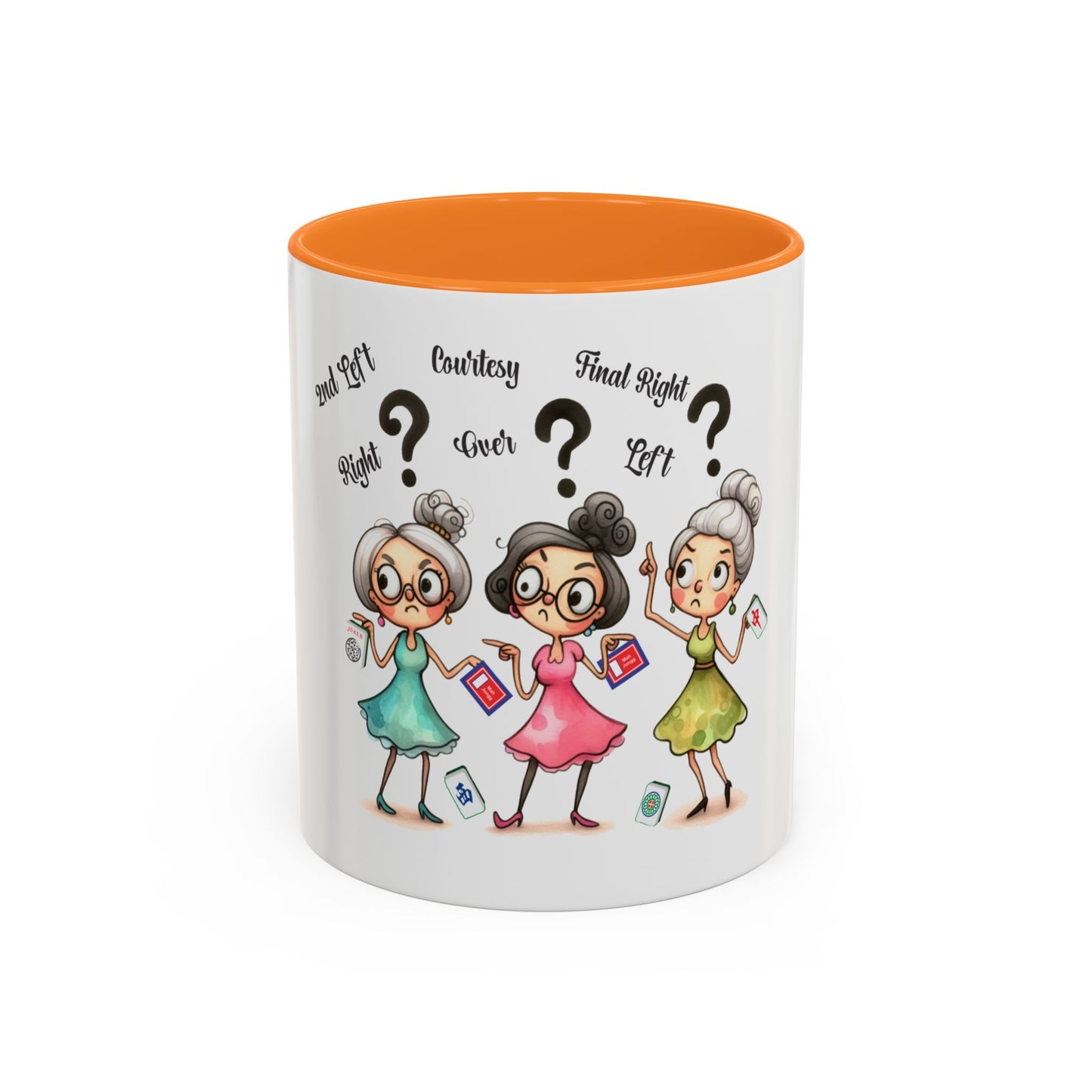 Mahjong Cartoon Mug for Funny Gift, Cute Mahj Coffee Cups, Quirky Drinkware, Playful Mahjong