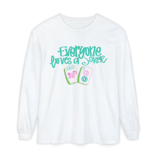 Everyone Loves a Joker, Mahjong  Long Sleeve T-Shirt in a variety of colors, Mahj Lovers!