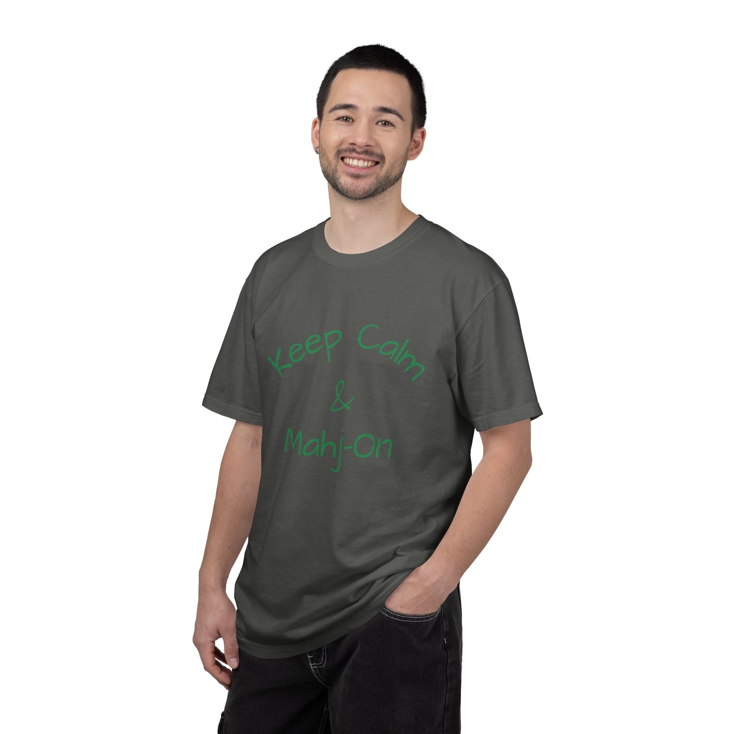 Keep Calm & Mahj-On T-shirt | Mahjong Player Tee, Mahjong Gift Idea