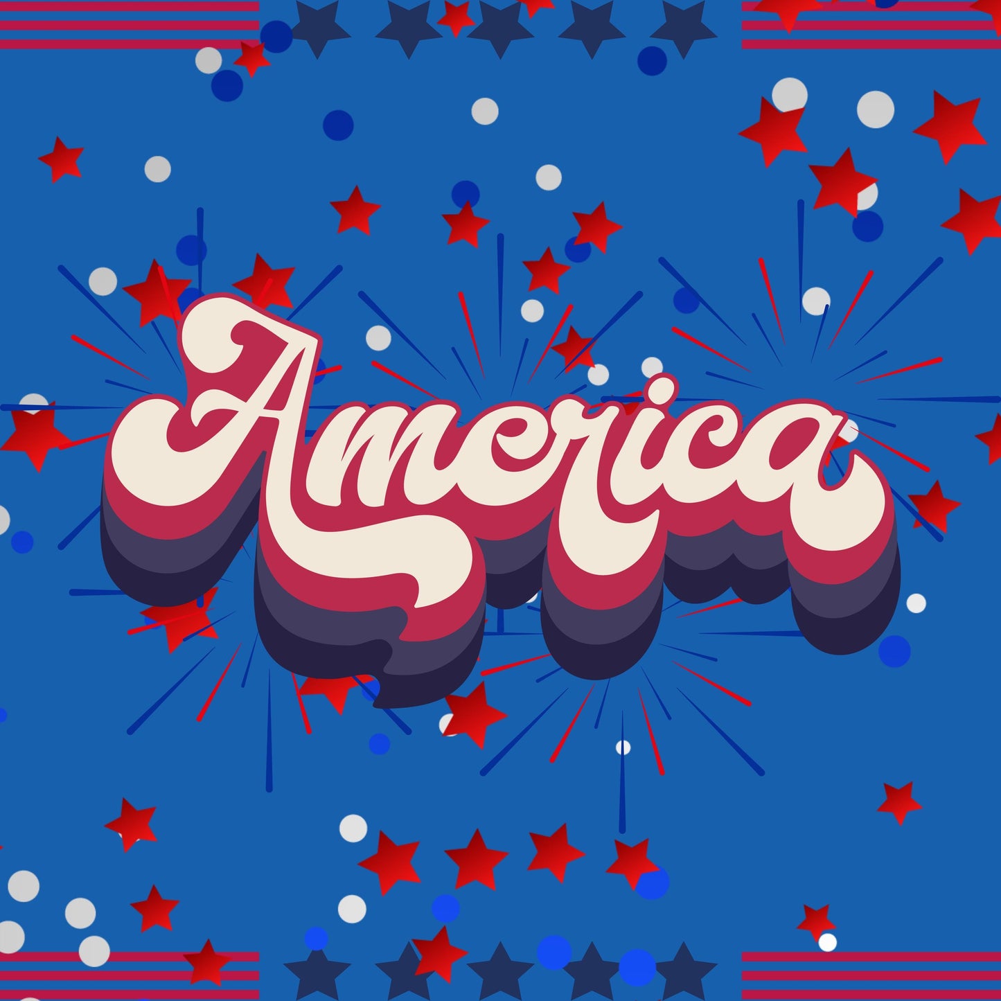 America inspired Mahjong Mat: Mahj Game Tabletop (31.5-inch)