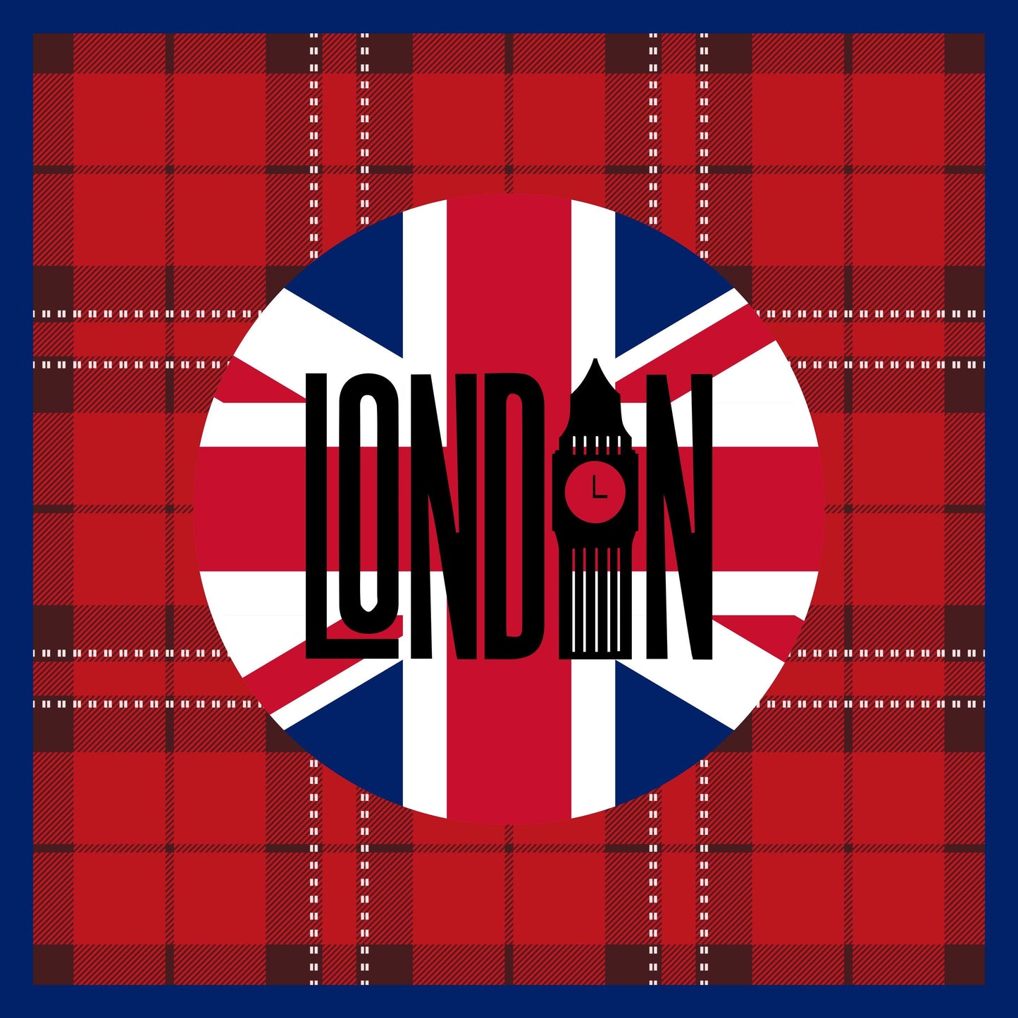 London Calling Mahjong Mat: Mahj Game Tabletop (31.5-inch)