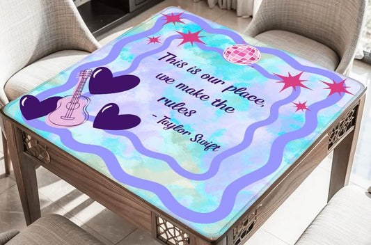 Swifties Mahj Mahjong Mat: Mahj Game Tabletop (31.5-inch)