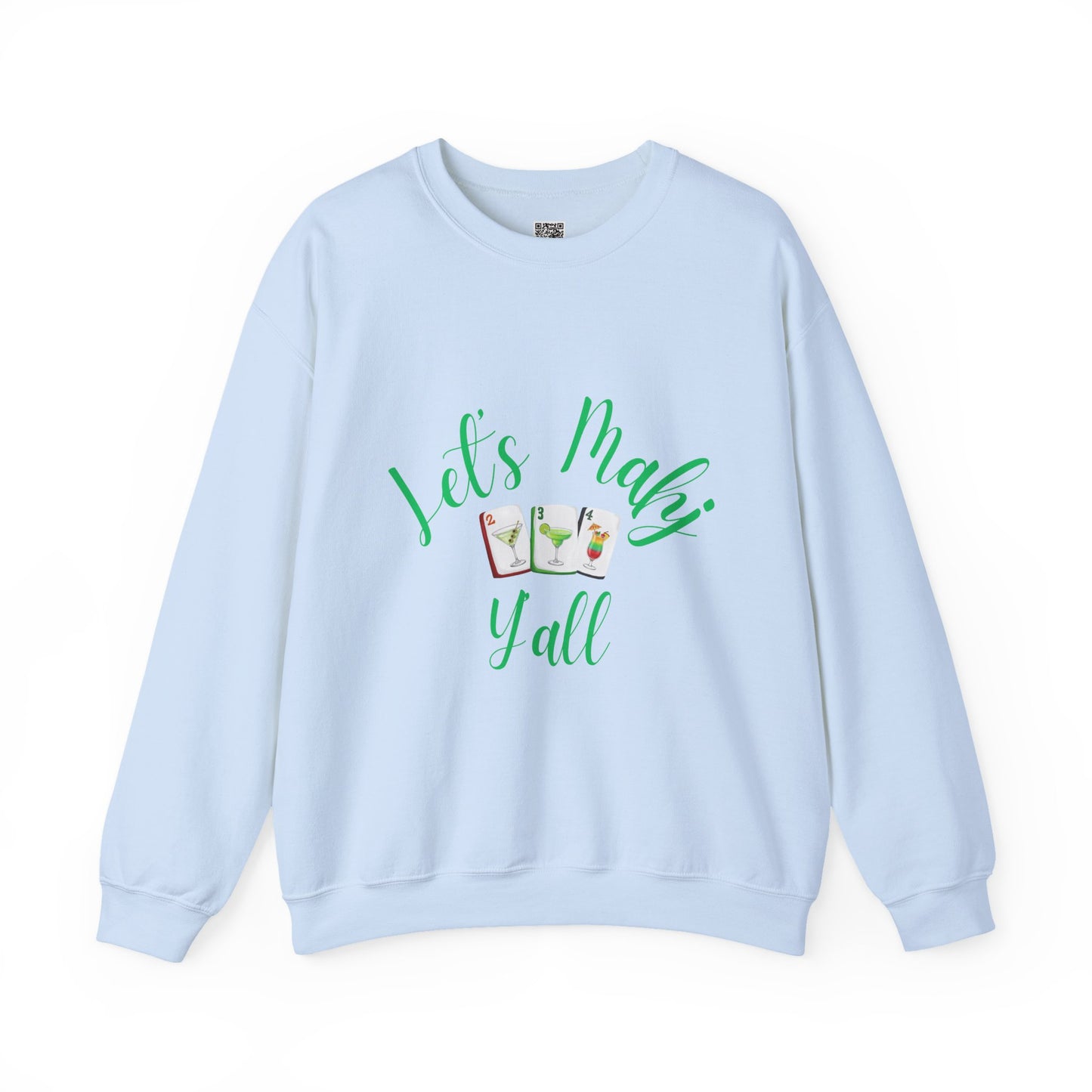 Lets Mahj Y'all Sweatshirt | Cute Cartoon Ladies with Question Marks